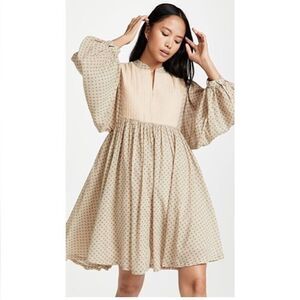 Closed Sezane Style Quilted Puff Romantic Liara Dress XXS-S